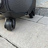 Валіза WINGS 1708 ручна кладь 55х38х22см Чемодан дорожній на 4 колесах з цупкої тканини CODURA Сумка 360*, фото 9