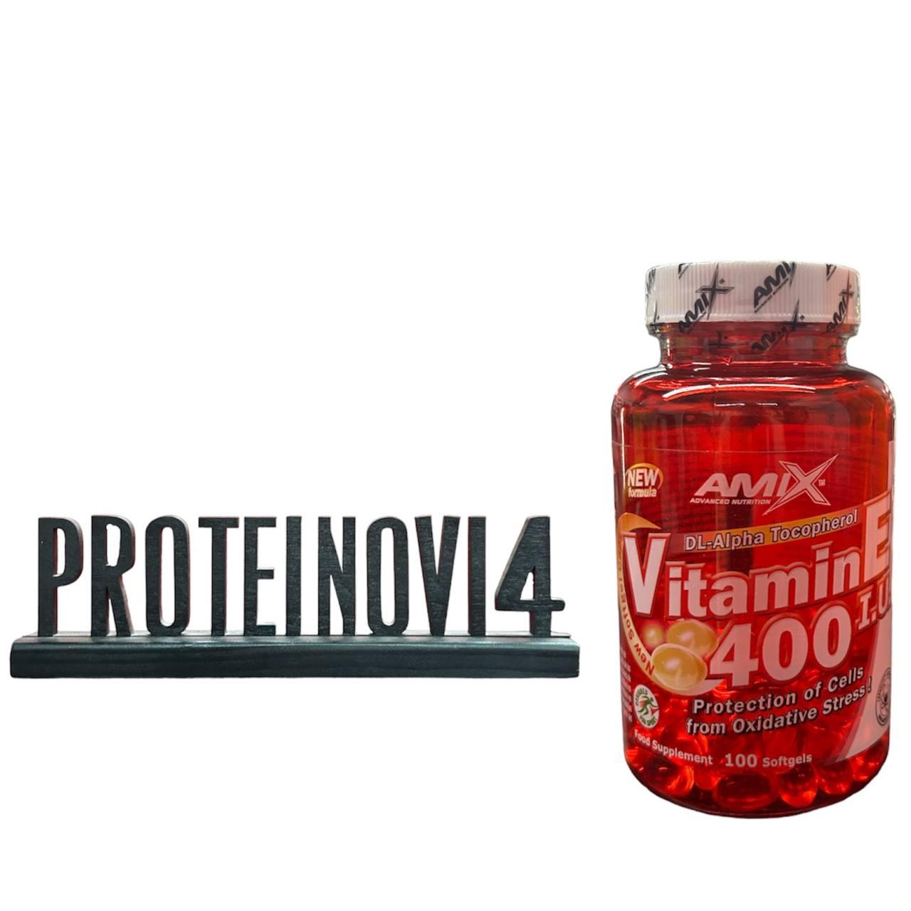Вітамін Е для спорту Amix Vitamin E 400IU 100soft вітаміни та мінерали