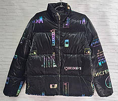 Зимова куртка жіноча стьобана НАДВИСТИ норма розміри 42-50, колір чорний