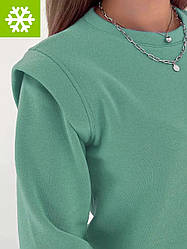 Тепла зимова сукня на флісі у спортивному стилі прямий фасон коротка