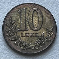 Монета Албании 10 леков 2009 гг. Крепость Берати