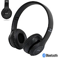 Блютуз навушники безпровідні "Wireless Headphones P47" Чорні, бездротові навушники накладні (блютуз наушники)