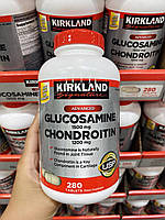 Хондропротектор Kirkland Signature Glucosamine & Chondroitin, 280 пігулок, глюкозамін з хондроїтином