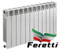 Біметалічний радіатор 1 секція Feretti SDR06-500C/100 батарея опалювання