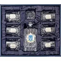 Подарочный набор "Слава Украине" Графин 6 бокалов в подарочной упаковке