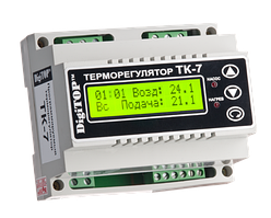 Цифровий терморегулятор трьохканальний з тижневим програматором ТК-7 (-55,9....+127,9 С; 6 А