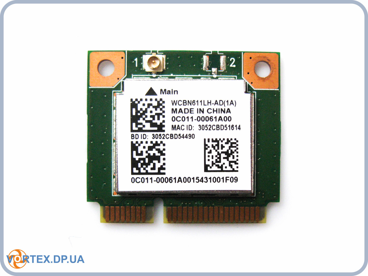 Wi-fi+BT модуль HalfSize Mini PCIE Realtek RTL8723BE (1 антена!) 802.11 b, g, n, 150Mbps