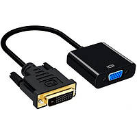 Переходник-конвертер DVI-D (M) - VGA (F) TRY PLUG черный