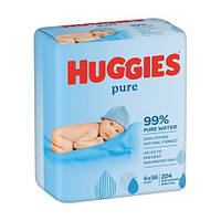 Влажные салфетки Huggies Pure 4х56 шт (2706391)