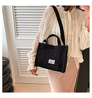 Модна чорна стильна сумка жіноча сумочка