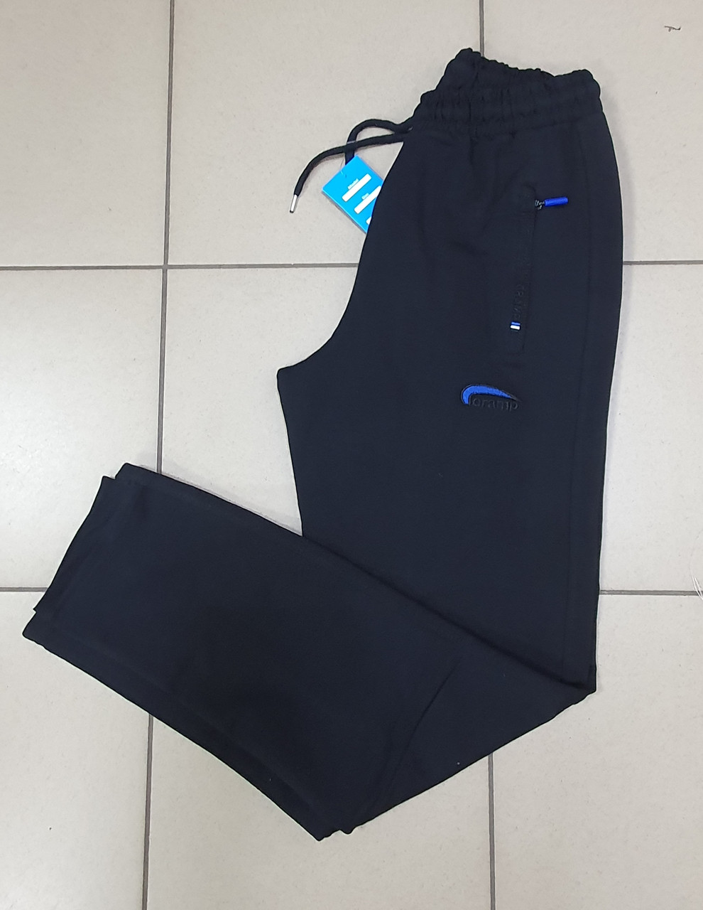 Спортивні штани CRAMP чоловічі прямі S-XXL 1555-1, M, 46, Чорний