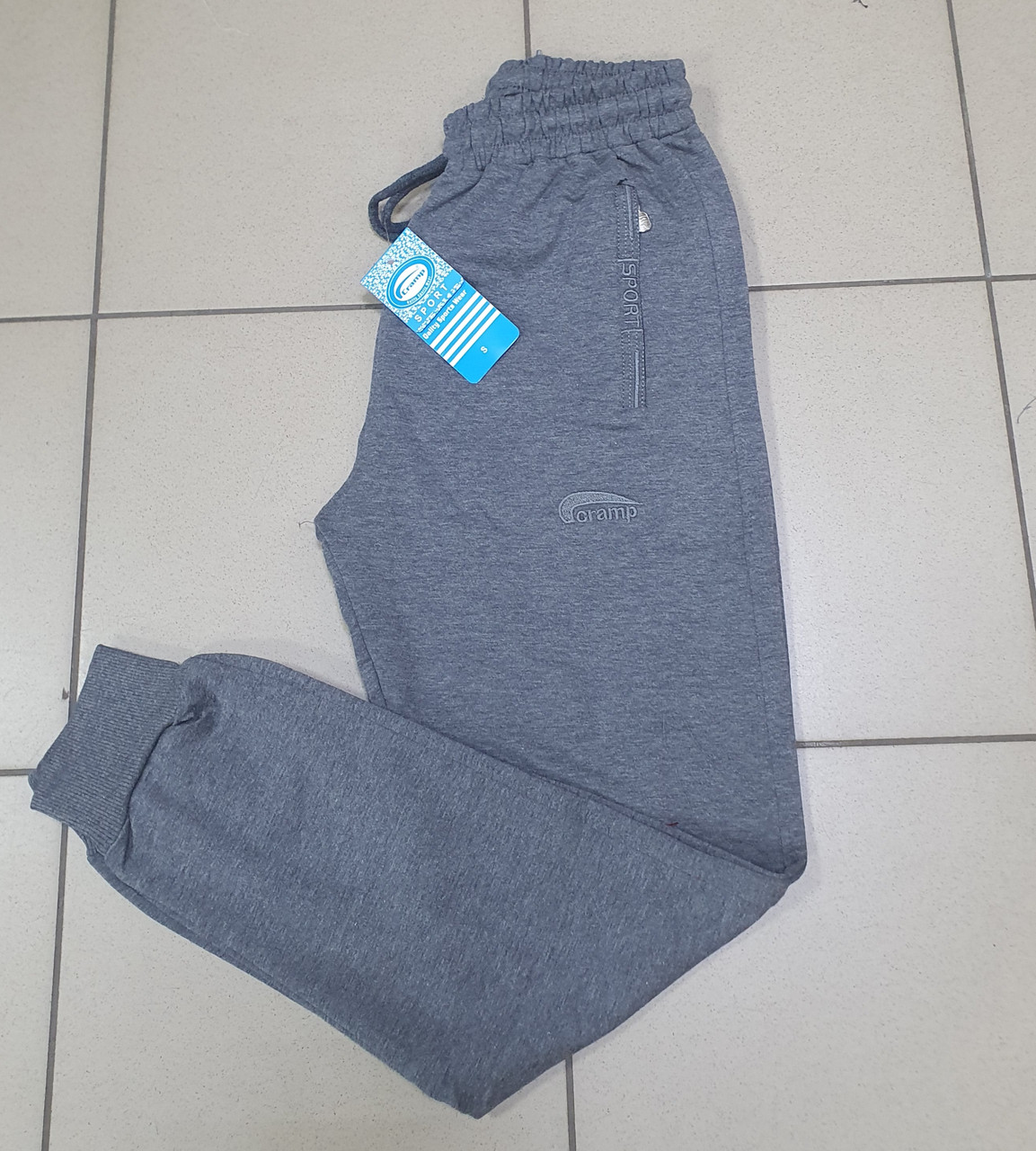 Спортивні штани чоловічі CRAMP S-XXL 1554-2, L, 48, Сірий