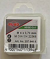 Плашка М4,0х0,7 6g DIN22568 HSSE-Co5 RUKO