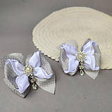 Сірі бантики для волосся до школи, фото 2