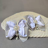 Сірі бантики для волосся до школи, фото 5