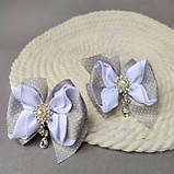 Сірі бантики для волосся до школи, фото 4