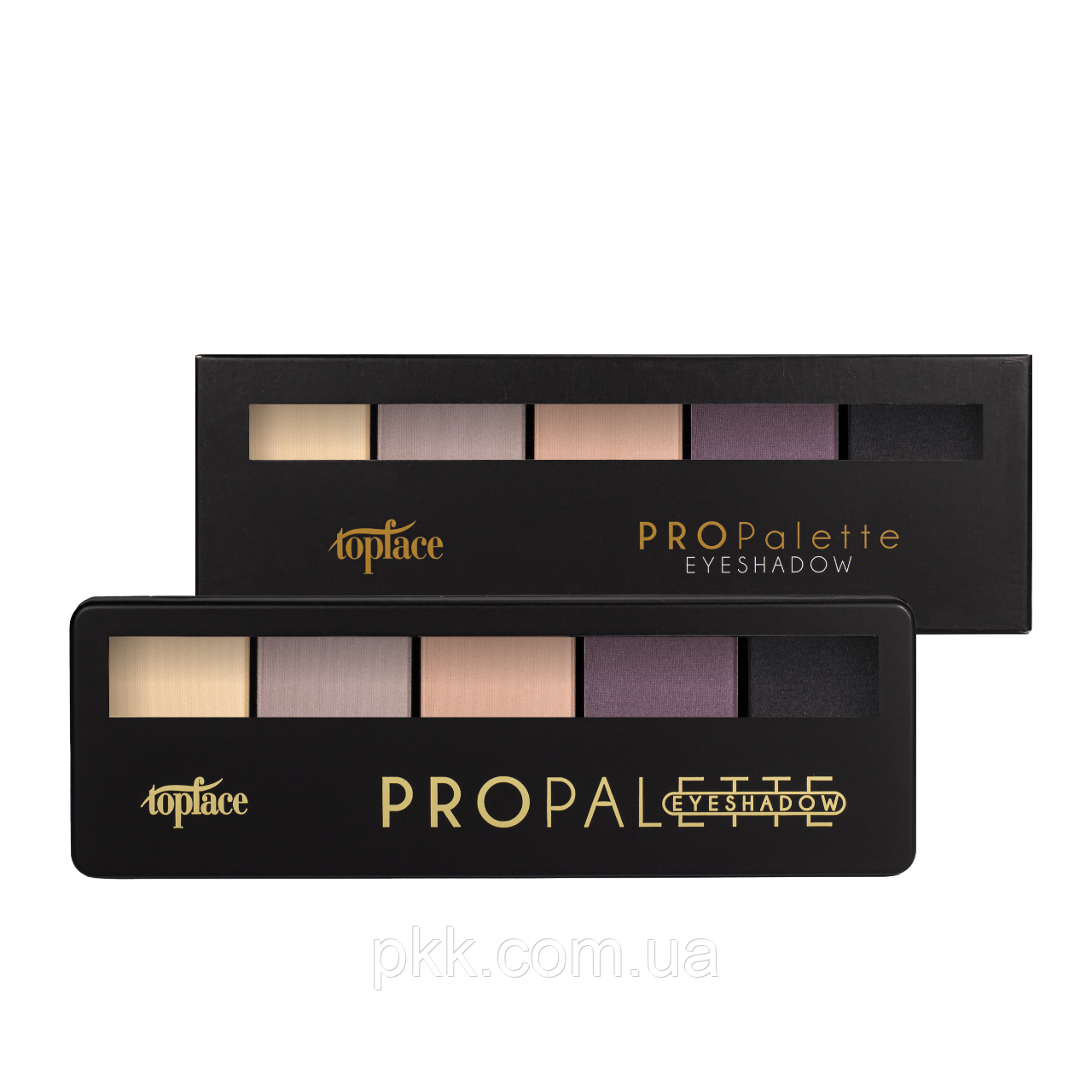 Палітра тіней для повік 5 кольорів Тopface Pro Palette, № 03