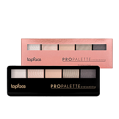 Палітра тіней для повік 5 кольорів Тopface Pro Palette, № 06