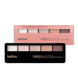 Палітра тіней для повік 5 кольорів Тopface Pro Palette, № 17