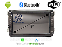 Автомагнітола VolksWagen 8021 на Android 12 з 8" дисплеєм, GPS, Wi-fi, CarPlay, Android Auto, 2/16 Gb