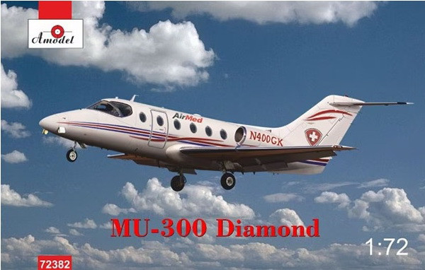 Пластикова модель 1/72 A-model 72382 японський пасажирський літак Mitsubishi MU-300 Diamond