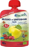 Fleur Alpine Organic Пюре Яблоко-шиповник 5м+ (90 г)