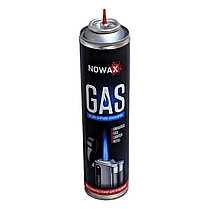 Газ для запальничок TM NOWAX 300 мл, Газовий балон для заправки запальничок, Перехідник для заправки запальничок, фото 3