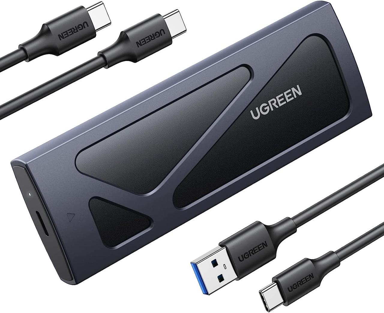Зовнішній корпус UGREEN кишеня для жорсткого диска M.2 NVMe SSD 10 Гбіт/с USB 3.2 (CM578), фото 1