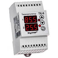 Цифровий терморегулятор двоканальний ТК-6 (-55,9....+125 С; 6 А)