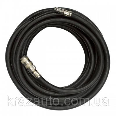 Шланг гумовий повітряний армований 20атм, 10 х 17 мм, 20 м зі швидкорознімними з'єднаннями INTERTOOL PT-1735, фото 1