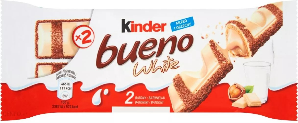 Батончик Kinder Bueno White 39g