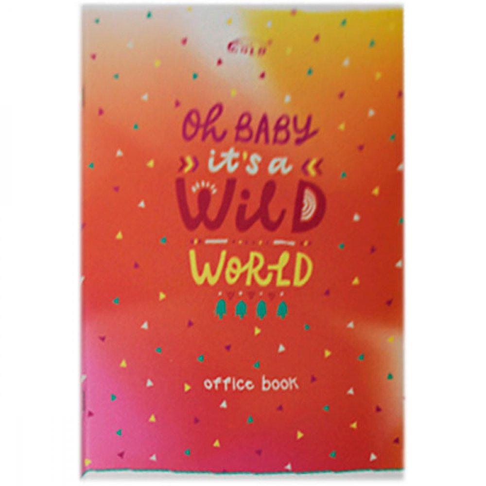 Книга канцелярська A4, 96 арк. клітинка, м. обк. "Бріск" / Wild world