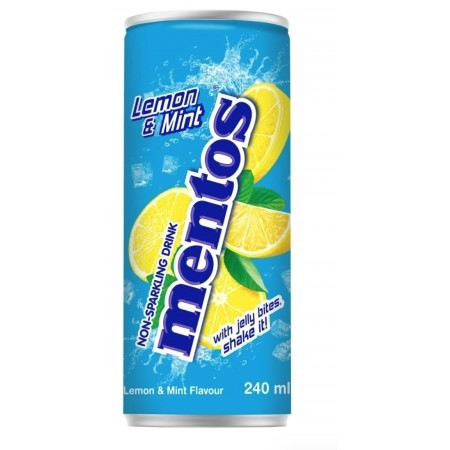 Напій Mentos Lemon & Mint Soda with Jelly Bites 240ml
