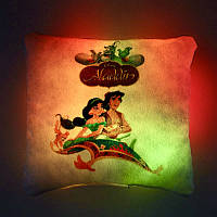 Подушка ночник Аладдин - светящаяся подушка Aladdin подарок для ребенка - мягкая игрушка Мех плюш