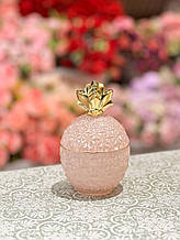 Скляна вазочка для косметичного приладдя. (конфетниця/ баночка/шкатулка) "Flower" 13х9х8 см