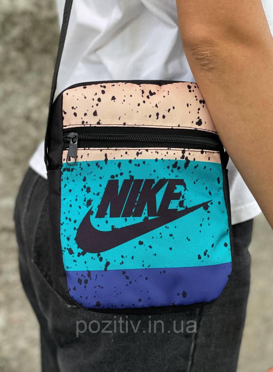 Сумка барсетка через плече жіноча з принтом, фото 1