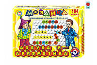 Мозаика для детей ТехноК Азбука и арифметика 104 элемента 2087