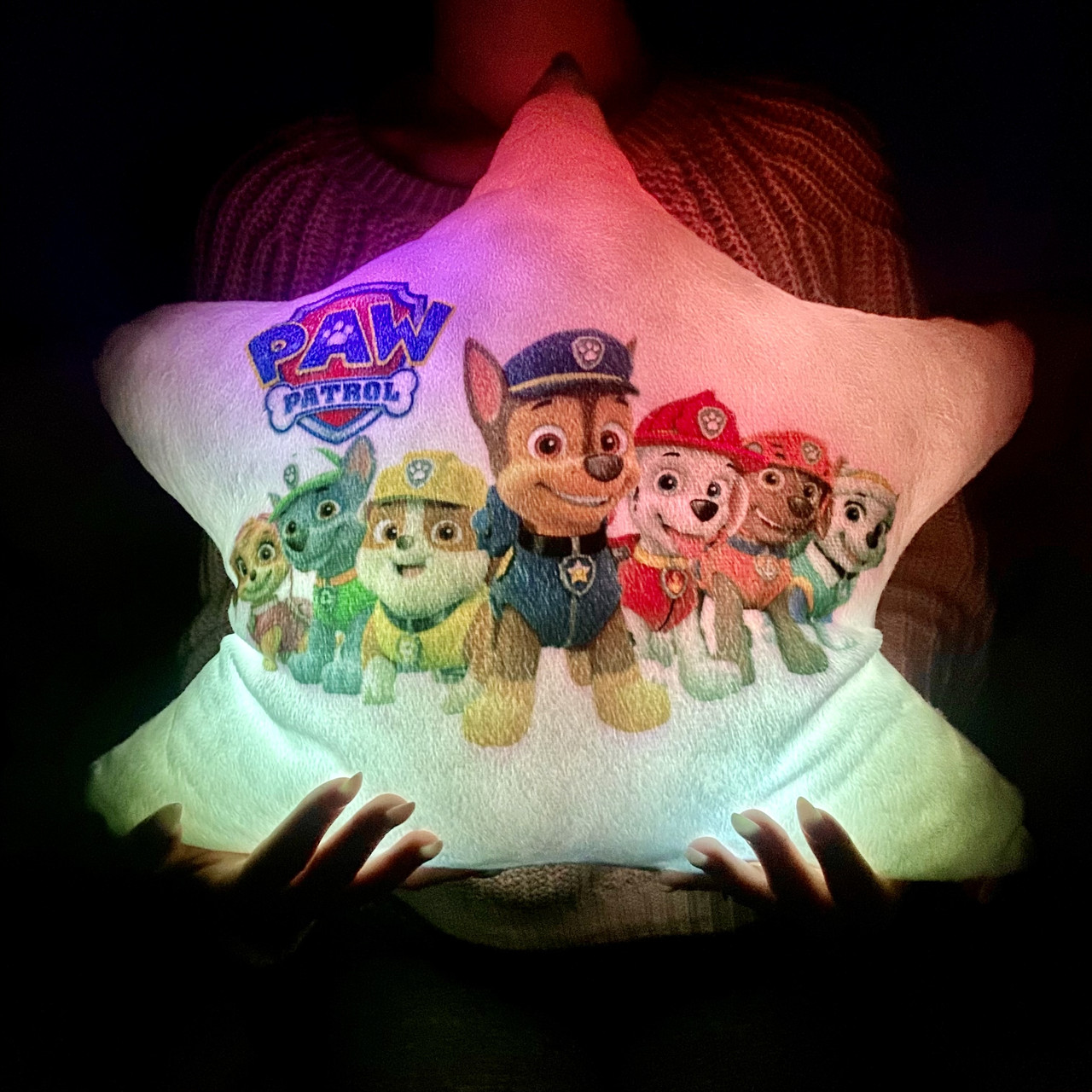 Подушка-нічник Щенячий патруль — м'яка світна подушка Paw Patrol — дитяча подушка з малюнком
