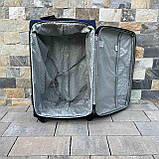 Чемодан дорожній великий ЧОРНИЙ 75х50х30 на 4 колесах з цупкої тканини CODURA 1200D 360* Валіза WINGS 1708, фото 6