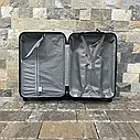 Дорожня валіза Wings AT M АБС пластик на 4 колесах, середня синя, фото 6