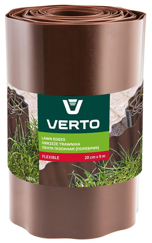 Verto Стрічка газонна, бордюрна, 20см x 9м, коричнева  Baumar - Знак Якості