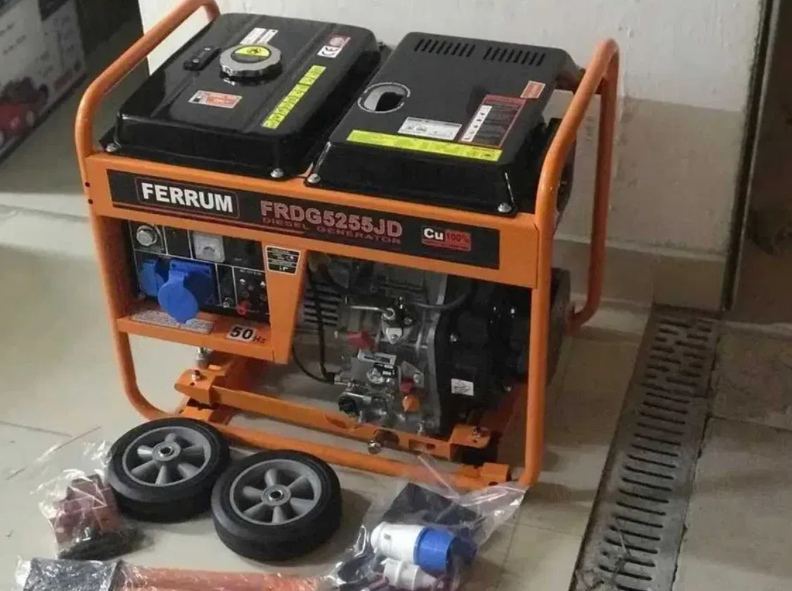 Генератор дизельний FERRUM FRDG5255JD: 5,2/5,5 кВт (електростартер)