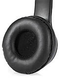 Блютуз навушники бездротові накладні чорні навушники з мікрофоном, фото 7