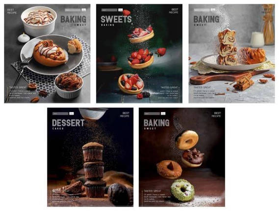 Зошит 48 арк. лінія, "Школярик" / Sweet Baking, фото 1