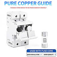 Запобіжник від короткого замикання в щитову DC до 80a 690v