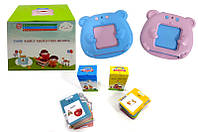 Карманный алфавит Монтессори "Мишка" 255 карточек Интерактивные развивающие карточки для изучения английского