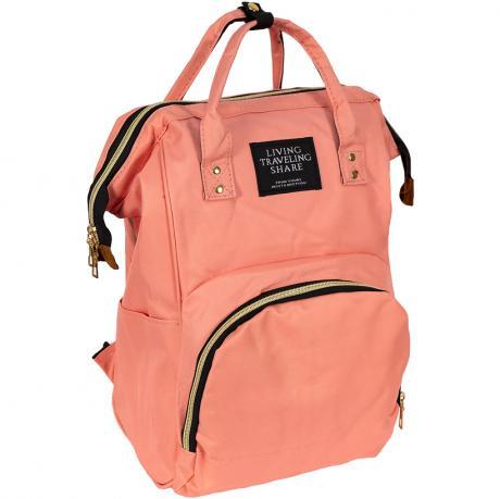 Сумка-рюкзак для мам та тап MOM'S BAG персикова KNZ
