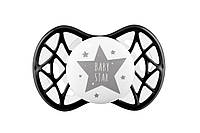 Nuvita Пустышка 7065 Air55 Cool симметрическая 0m+ "BABY STAR" черная Baumar - Знак Качества