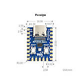 Мікроконтролер Raspberry Pi RP2040 Zero Type-C, фото 4