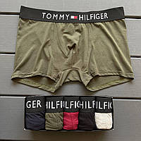 Набор мужских трусов Tommy Hilfiger 5 шт в подарочной коробке. Комплект боксеров Томи Хилфигер хлопок